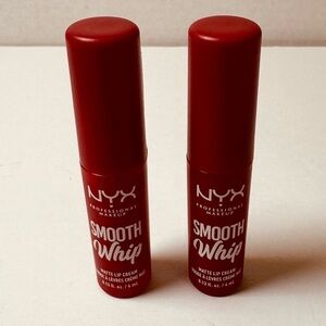 2 NYX Professional Makeup Smooth Whip Matte Lip Cream, Long Lasting